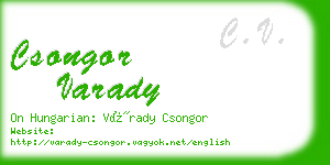 csongor varady business card